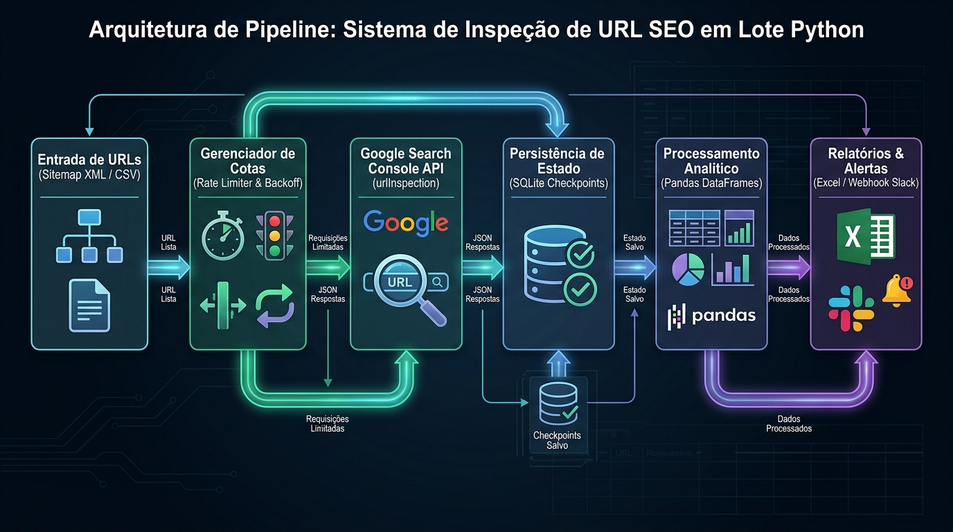 Pipeline de Engenharia de Dados para Inspeção de URLs em Lote via Python